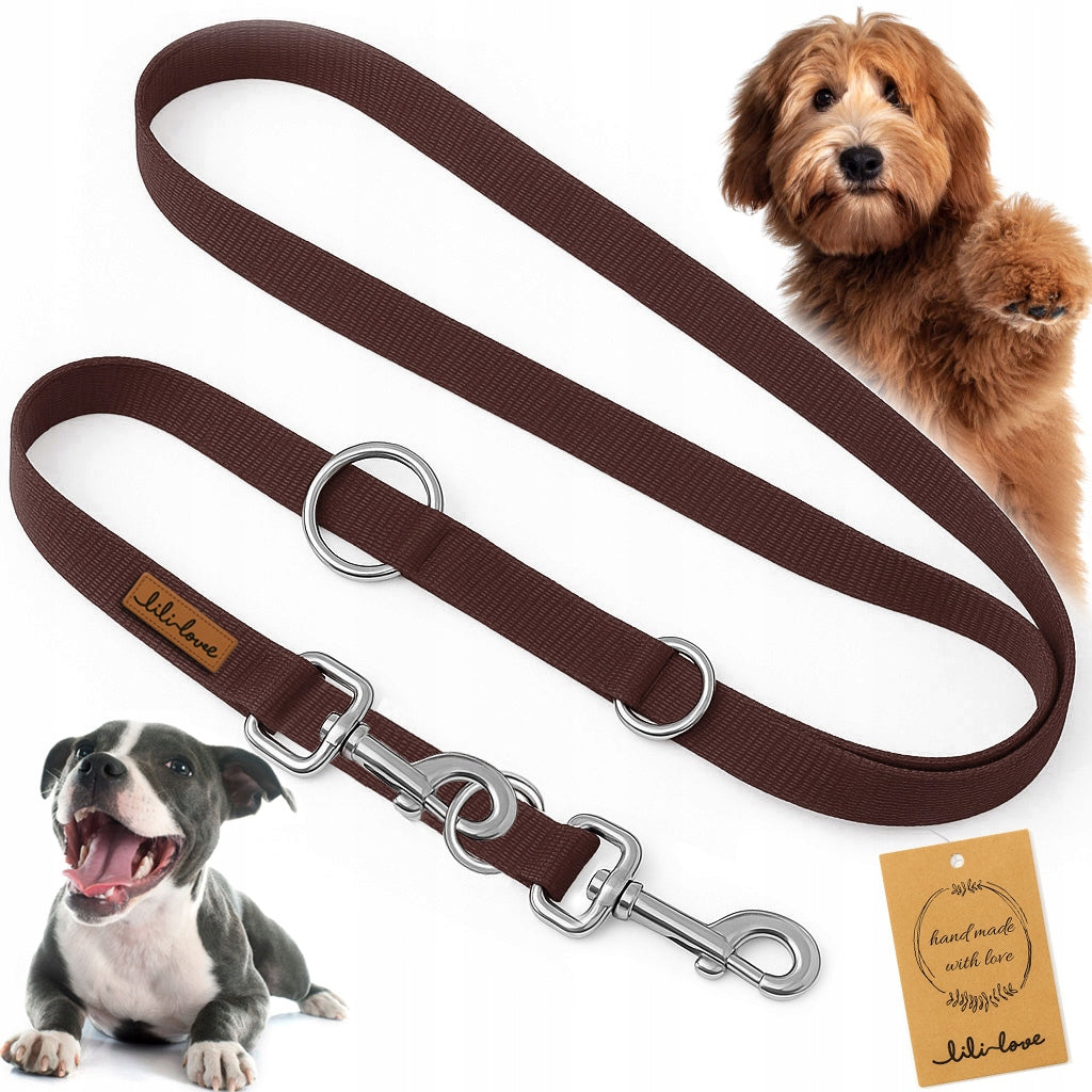 ADJUSTABLE LEASH FOR DOG TRAINING CLIP-ON FOR TRAINING WALK 2,5cm - 5m