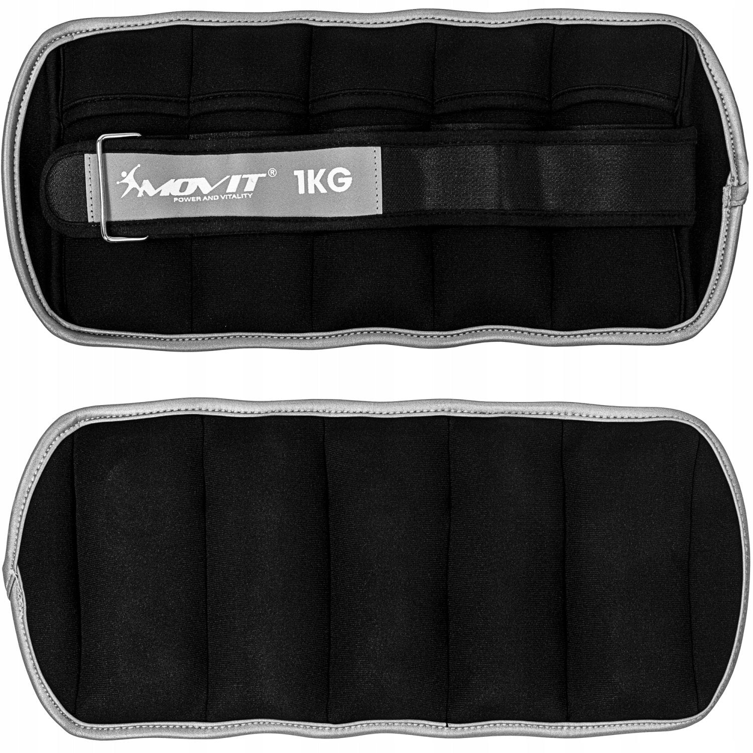 ADJUSTABLE NEOPRENE WEIGHTS 2x 1 KG LEG ARMS Brand Movit