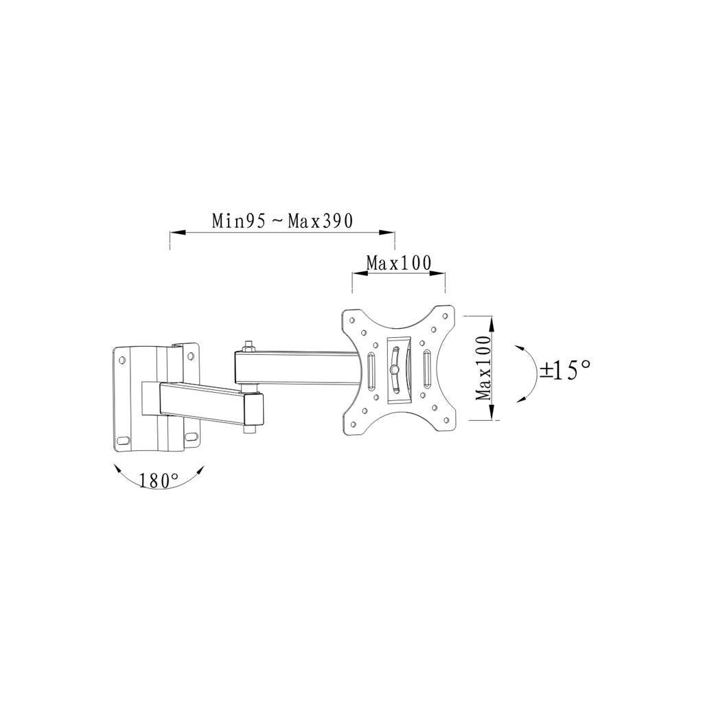 ADJUSTABLE ROTATING HANGER MONITOR TV 13-27 INCHES Art CV-29 EAN (GTIN) 5902115401121
