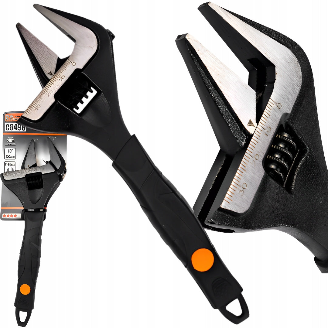 ADJUSTABLE WRENCH ADJUSTABLE SWEDE 10'' WIDE 0-50mm SOLID RICHMANN C6498