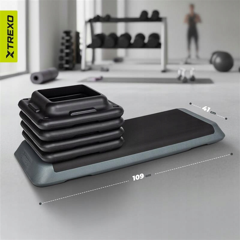ADJUSTABLE step for fitness exercises XTREXO aerobics 3 DEGREES platform Manufacturer code TRX-AS01