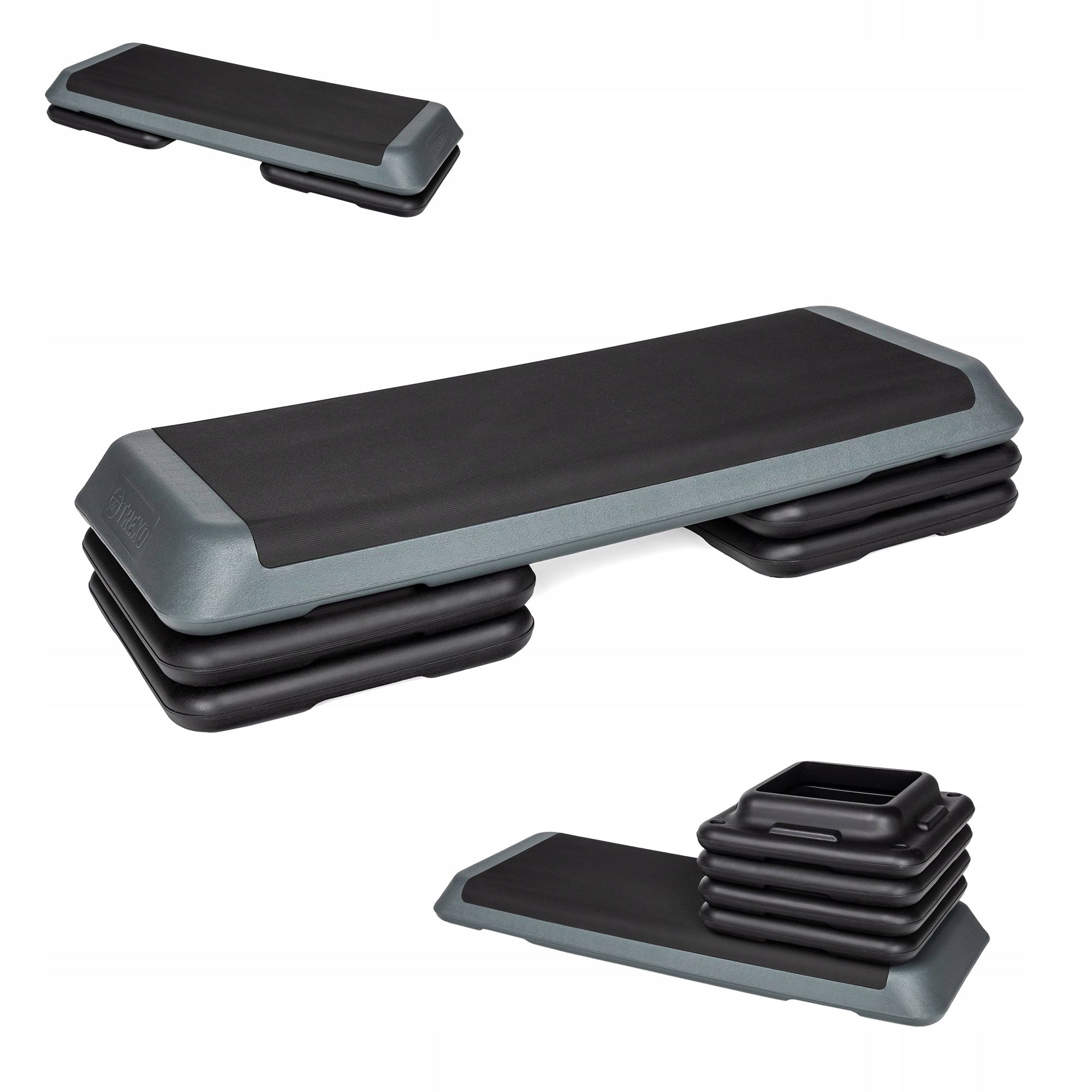 ADJUSTABLE step for fitness exercises XTREXO aerobics 3 DEGREES platform