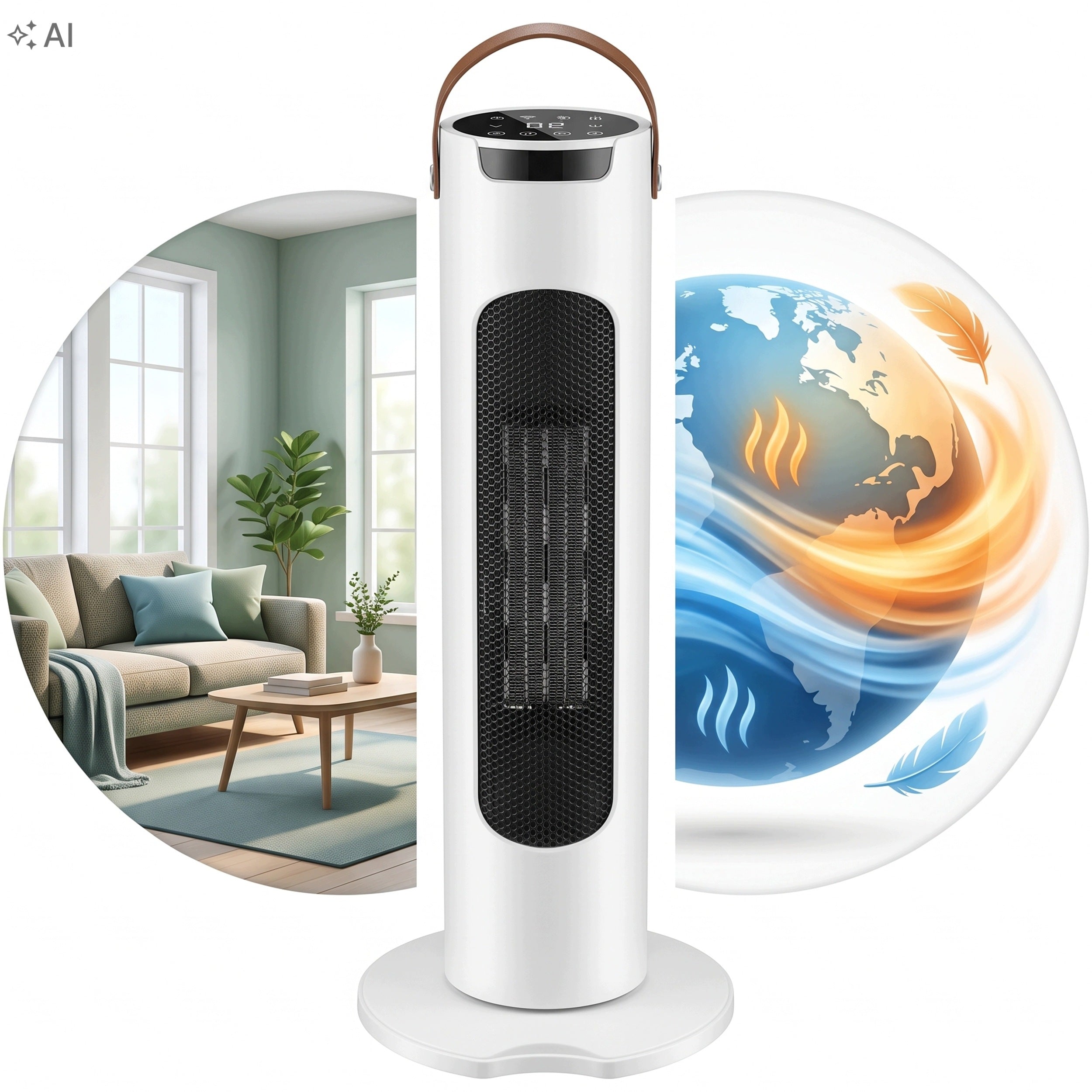 ADM 6062 2in1 Column Fan with Cool Vent and Oscillation Packaging status original