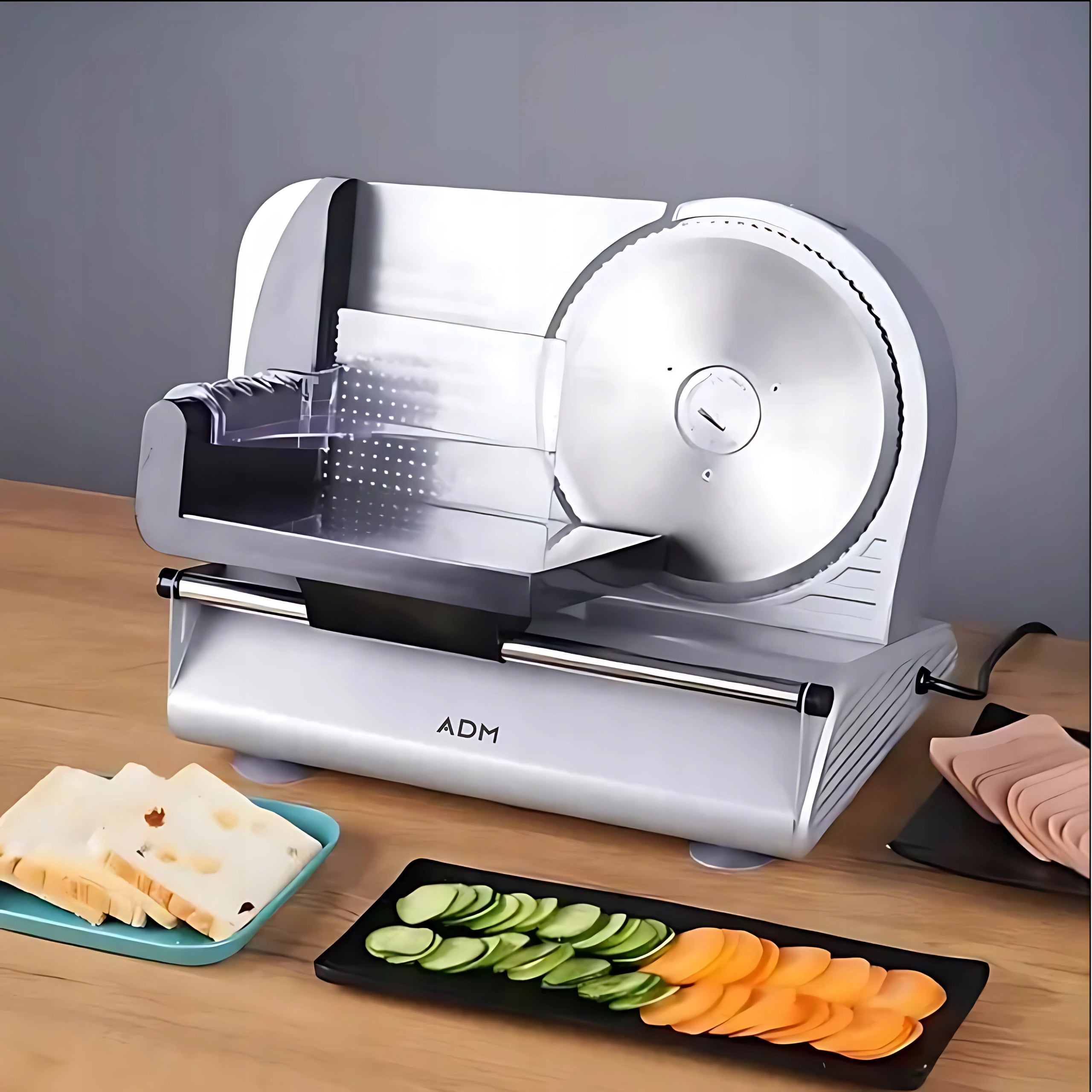 ADM electric slicer 150W- precise and adjustable cutting Brand ADM