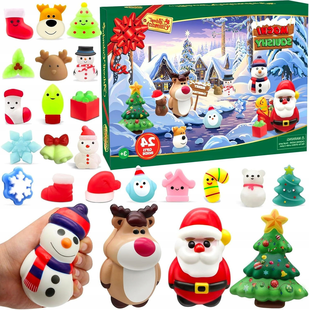 ADVENT CALENDAR 2025 FOR CHILDREN 3 9 YEARS 24 DAYS SQUISHY JUMBO CALENDAR