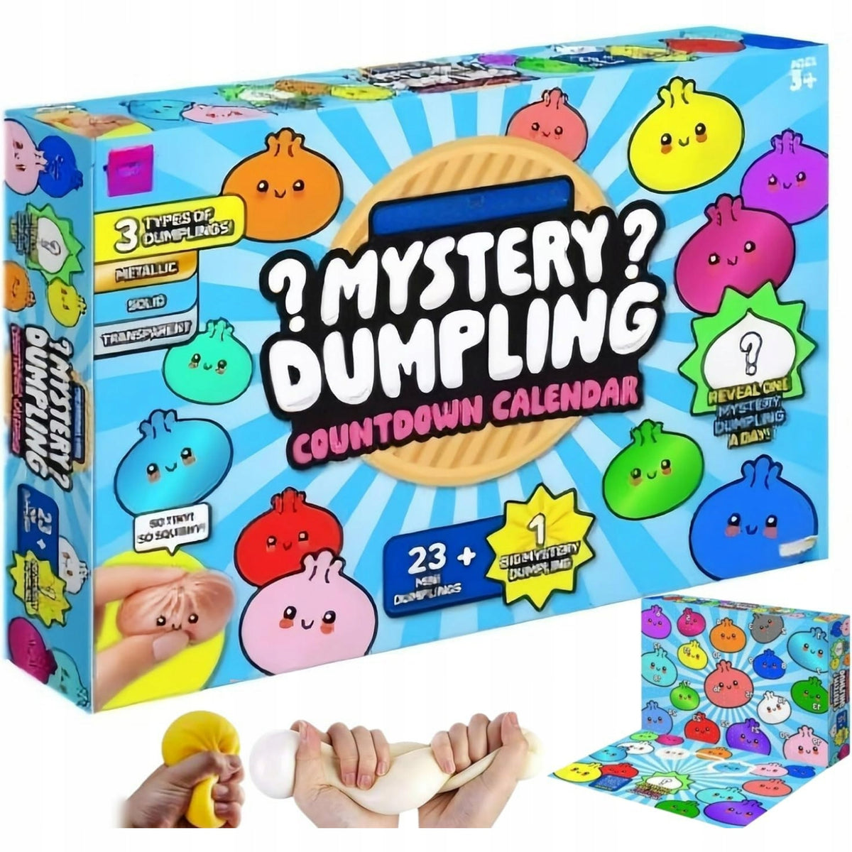 ADVENT CALENDAR 24 DAYS SQUISHIES 3D SENSORY SET CHRISTMAS GIFT