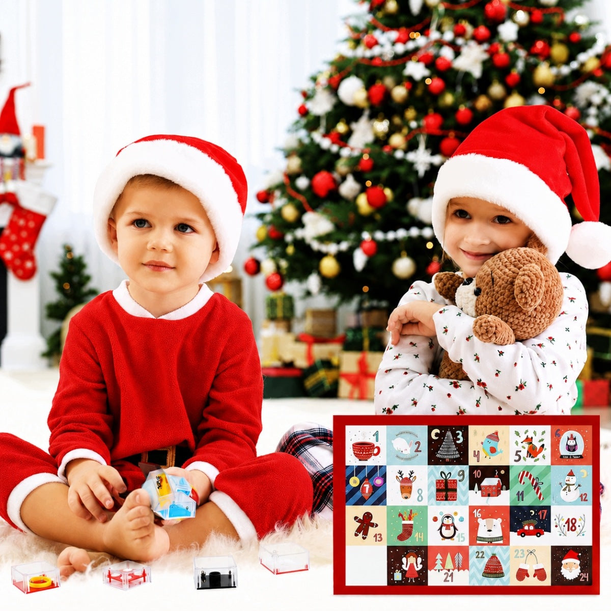 ADVENT CALENDAR 24 PUZZLE 3D PUZZLE GAMES LOGIC GIFT CHILDREN Manufacturer code 4027293286085