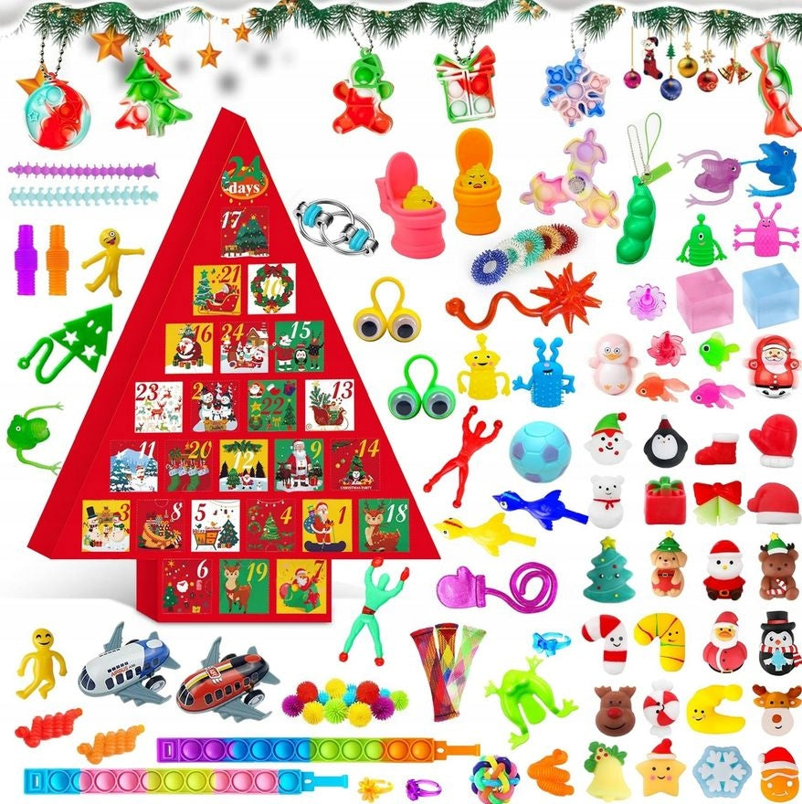 ADVENT CALENDAR 24 SENSORY TOYS MINI TOYS W69