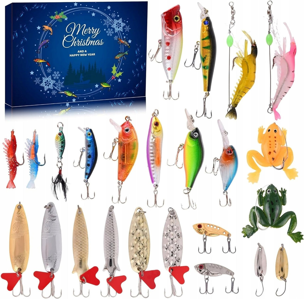 ADVENT CALENDAR FISHING LURE WOBBLERS FOR FISHING SET