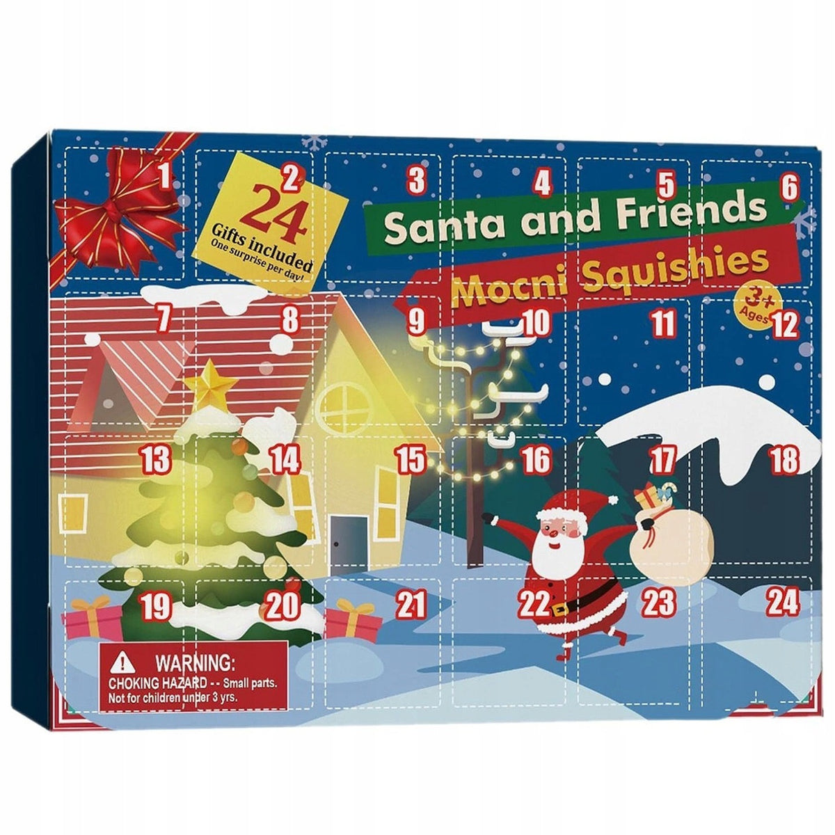 ADVENT CALENDAR FOR CHILDREN ANTI-STRESS TOYS SQUISHY TOY SQUISHY MIKOŁAJ Manufacturer code #11257