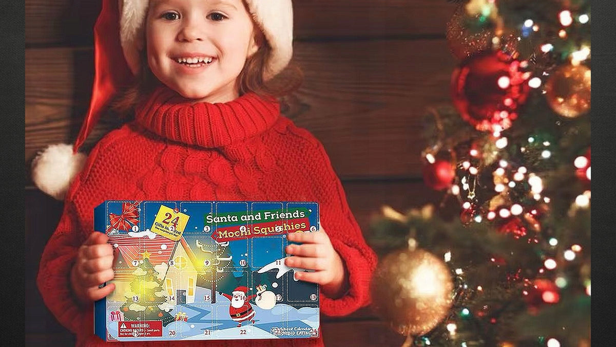 ADVENT CALENDAR FOR CHILDREN ANTI-STRESS TOYS SQUISHY TOY SQUISHY MIKOŁAJ Packaging status original