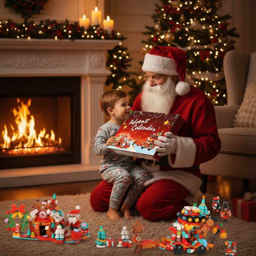 ADVENT CALENDAR FOR CHILDREN BUILDING BLOCKS 24 CHRISTMAS FIGURINES Manufacturer code Kalendarz adwentowy klocki dla dzieci 24 fig