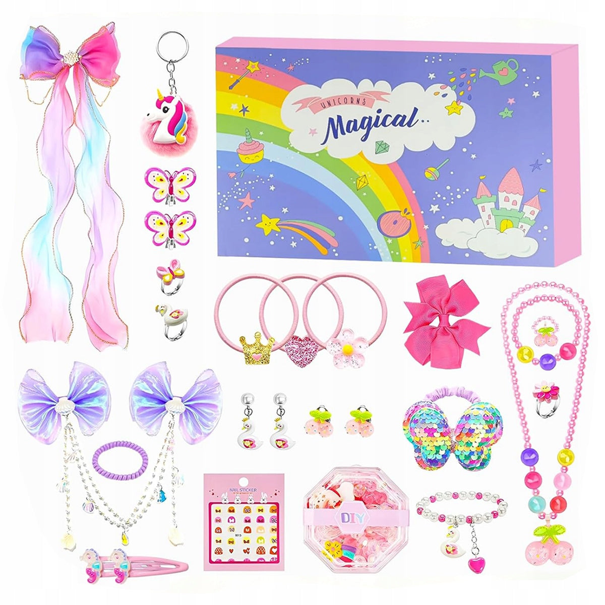 ADVENT CALENDAR FOR CHILDREN WITH JEWELRY FOR GIRLS PINK GIFT Brand no brand