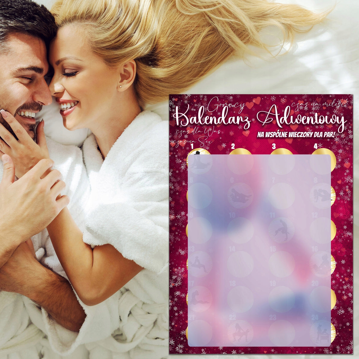 ADVENT CALENDAR FOR COUPLES - SENSUAL SENSATIONS - GREAT MASUTRA FUN Brand Podobamisie