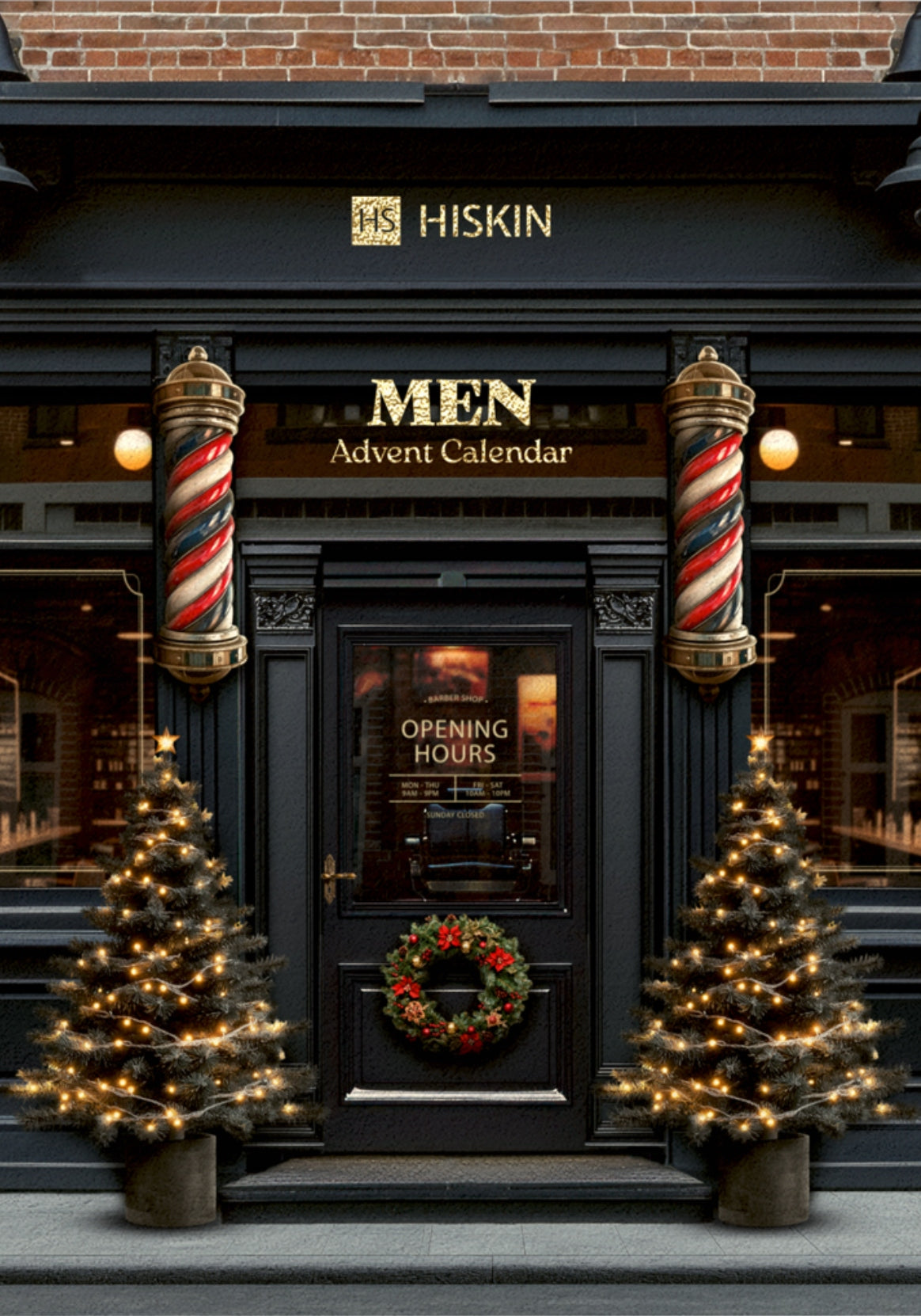 ADVENT CALENDAR FOR MEN HISKIN Men with cosmetics and socks 12e Manufacturer code 5 905359 802235