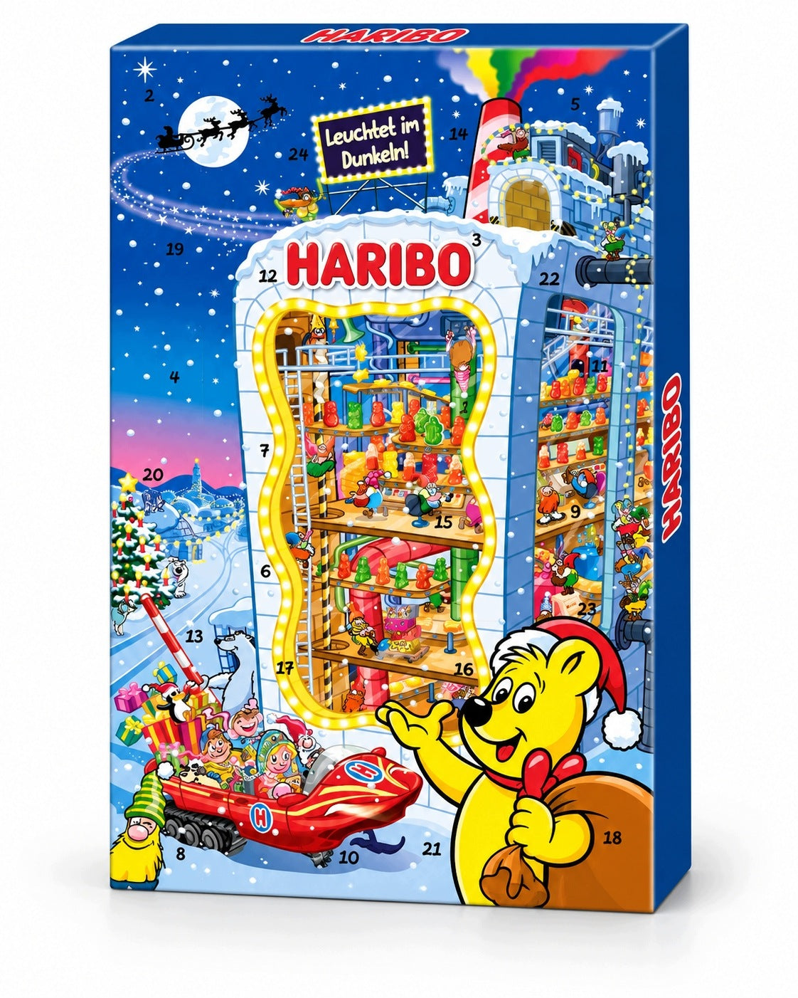 ADVENT CALENDAR HARIBO XXL SANTA CLAUS 2026 HOLIDAYS XXL JELLY BEARS 24 DAYS Packaging status original