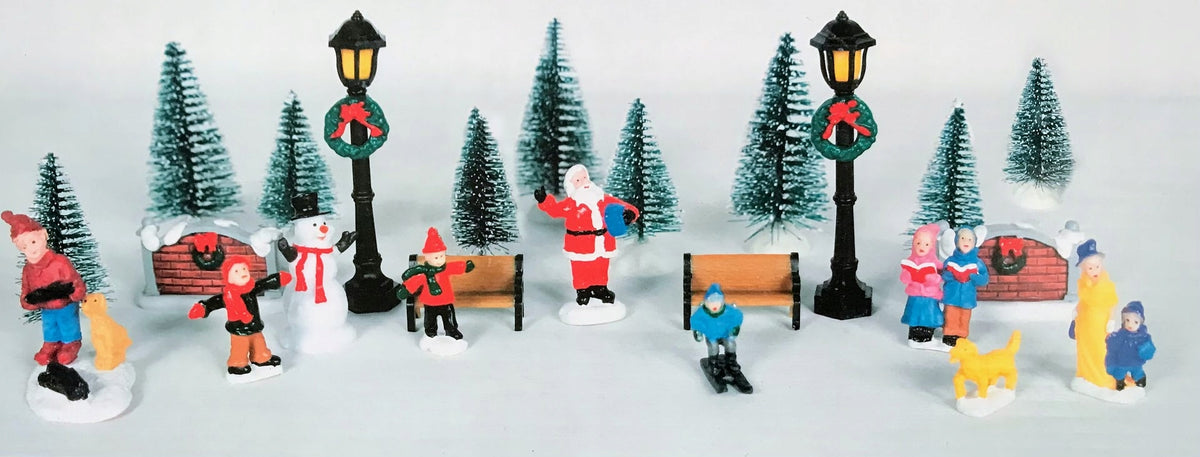 ADVENT CALENDAR MAGIC VILLAGE 24 elements CHRISTMAS VILLAGE FIGURINES Packaging status original