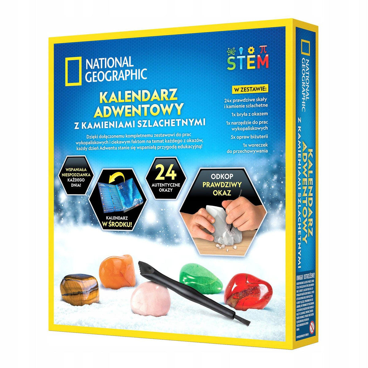 ADVENT CALENDAR NATIONAL GEOGRAPHIC 24 Rocks and Minerals Version 2026 PL Packaging status original