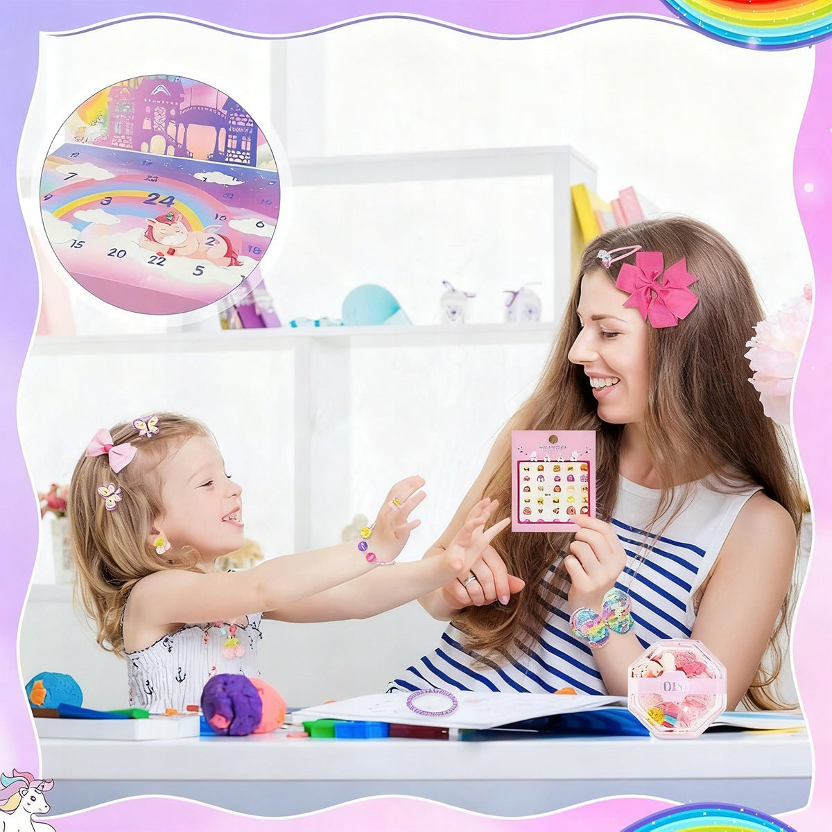 ADVENT CALENDAR SET GIFT FOR GIRL 24 PCS FOR THE HOLIDAYS Manufacturer code 4059432491142