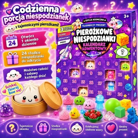 ADVENT CALENDAR SQUISHY 24 DAYS SQUISHIES ANTI-STRESS GIFT Brand no brand