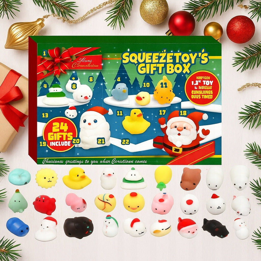 ADVENT CALENDAR WITH SQUISHY CRUMPETS – 24 SURPRISES FOR CHILDREN Packaging status original