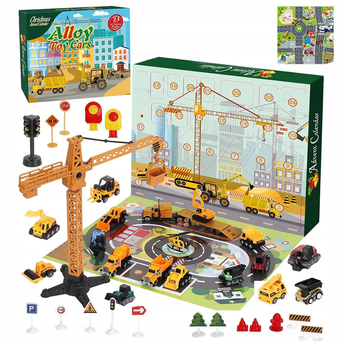 ADVENT CALENDAR for Boy CARS VehicleS CARS 24pcs for GIFT