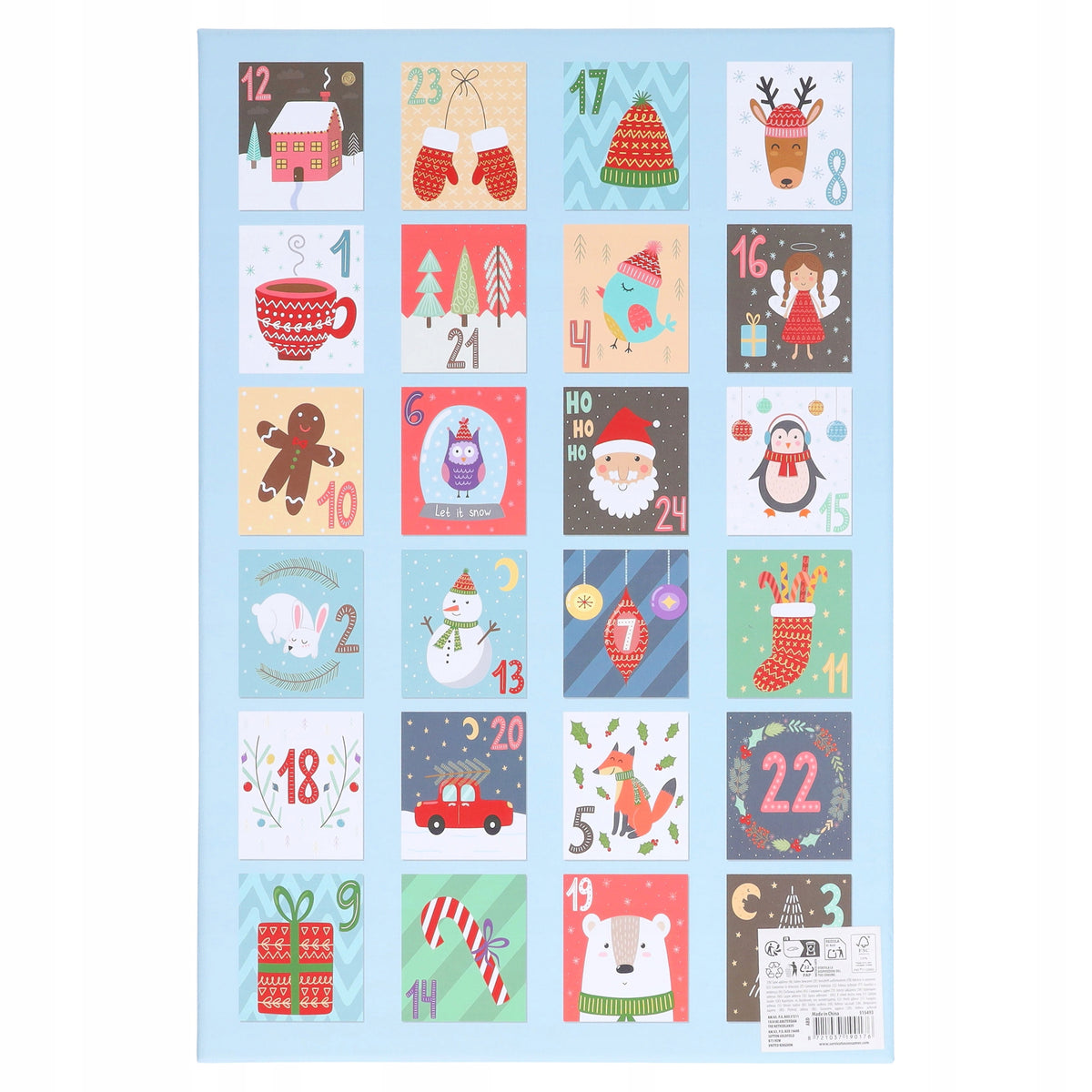 ADVENT CALENDAR for self-filling 24 DIY drawers Manufacturer code KALENDARZ ADWENTOWY do samodzielnego