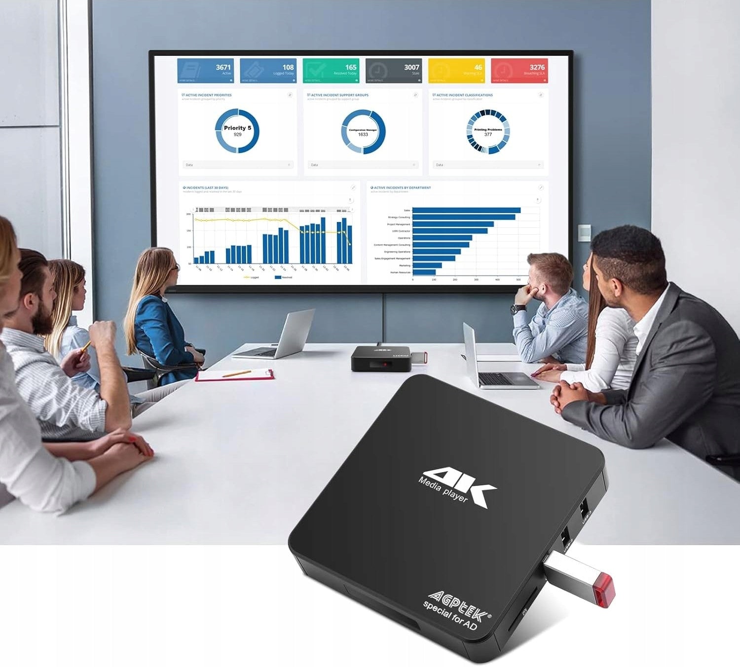 AGPTEK Media Player 4K Ultra HD Digital HDMI/AV M2399 Manufacturer code 6452Y28