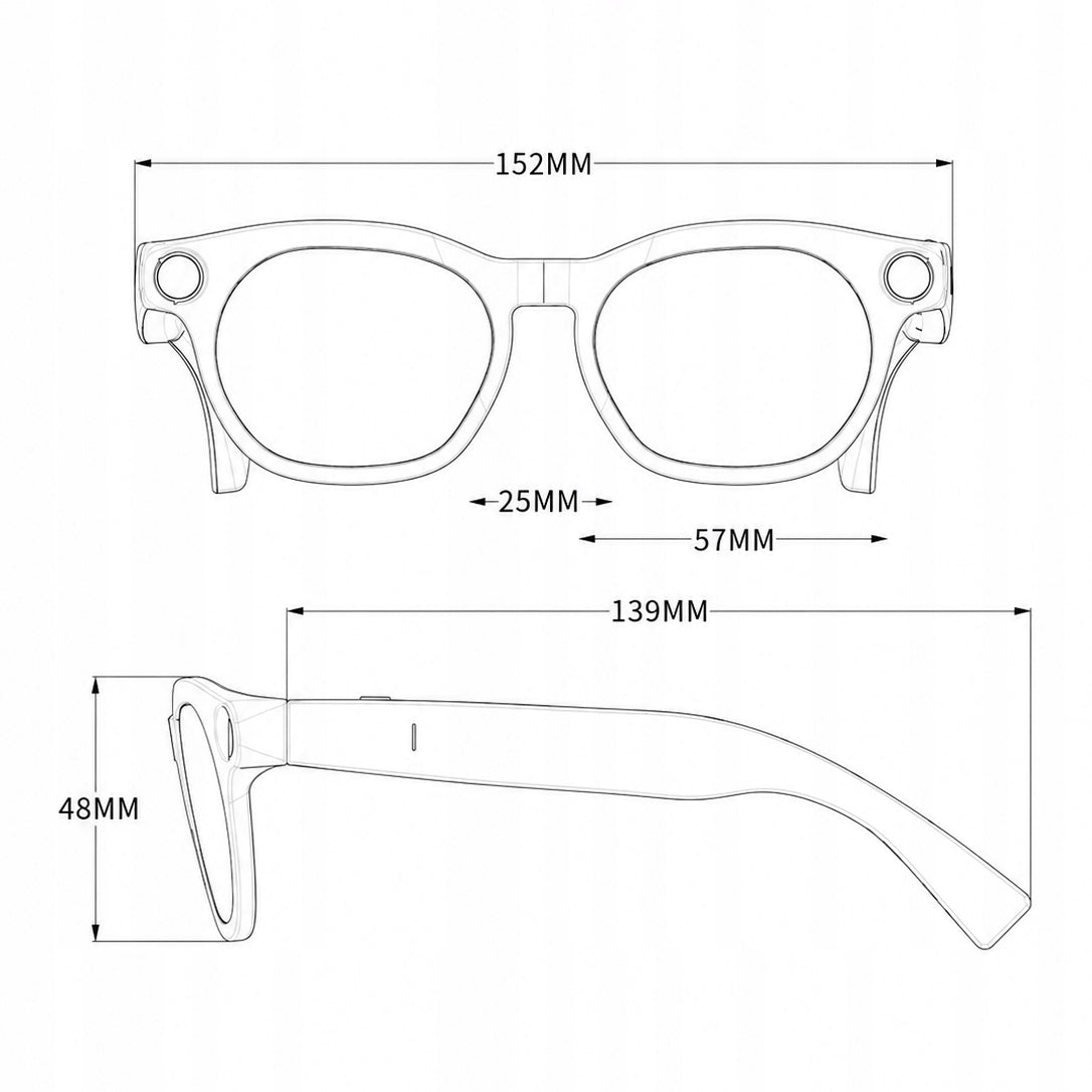 AI GLASSES WITH FHD CAMERA ASSISTANT BLUETOOTH LANGUAGE TRANSLATION Packaging status original