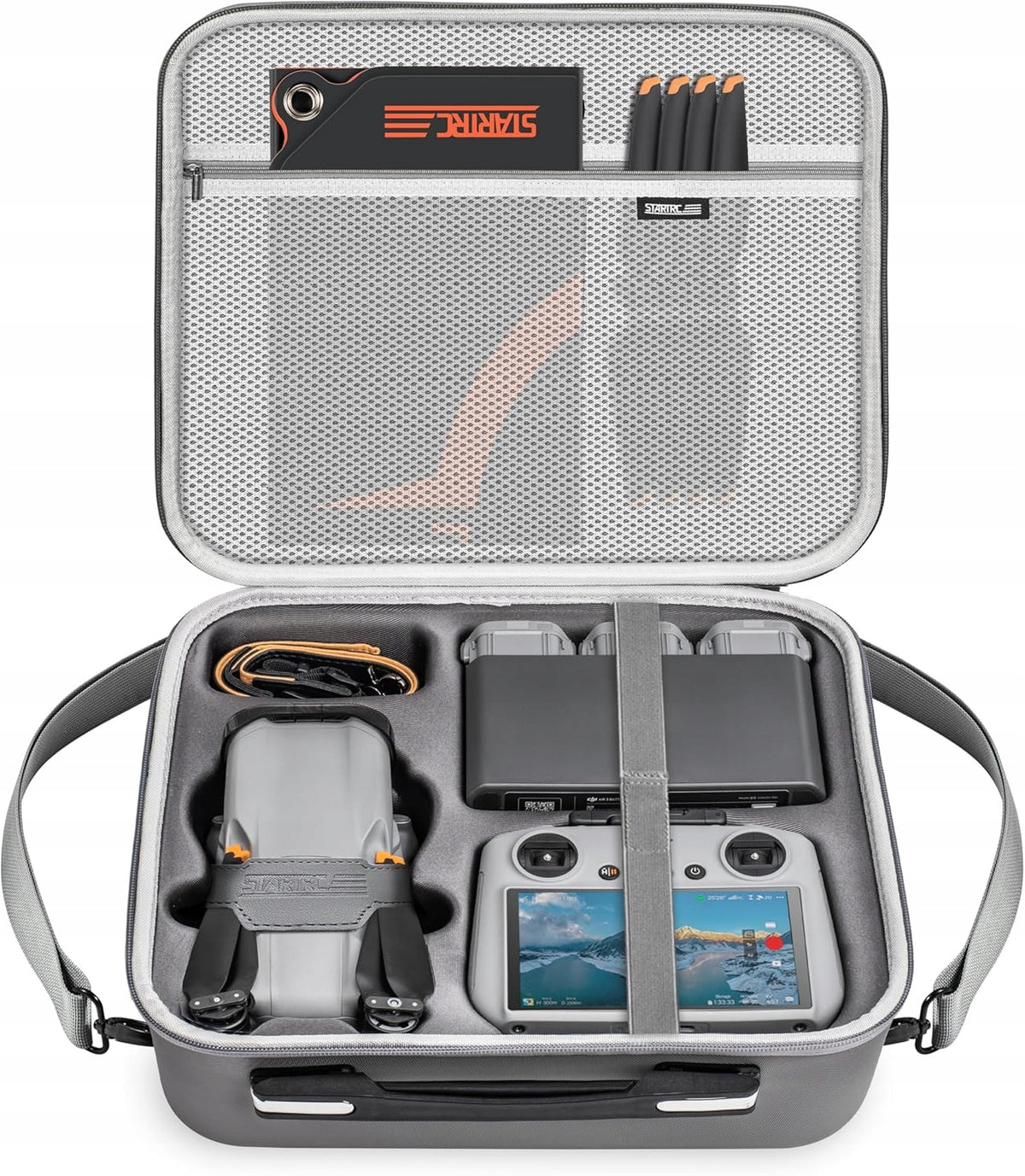 AIR 3S CASE, PORTABLE TRAVEL BAG FOR DJI AIR 3S FLY MORE COMBO