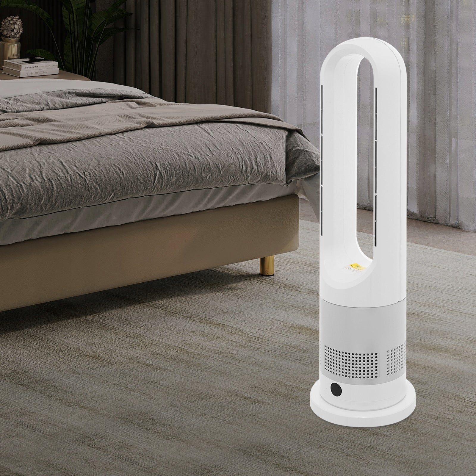 AIR CONDITIONER 1200W FOR COOLING/HEATING WITH REMOTE CONTROL, WHITE SILVER Packaging status original