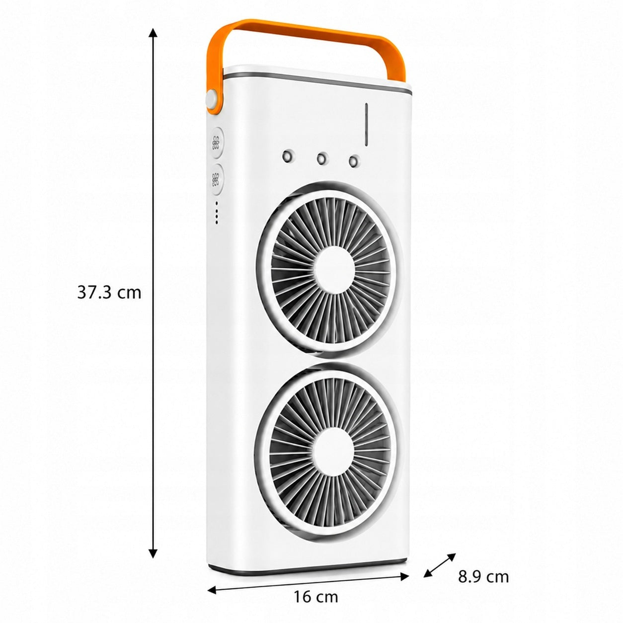 AIR CONDITIONER DOUBLE FAN WITH WATER TANK 280 ML WITH REMOTE CONTROL Manufacturer code Klimatyzator Przenośny na Lód Wodę Wentylator