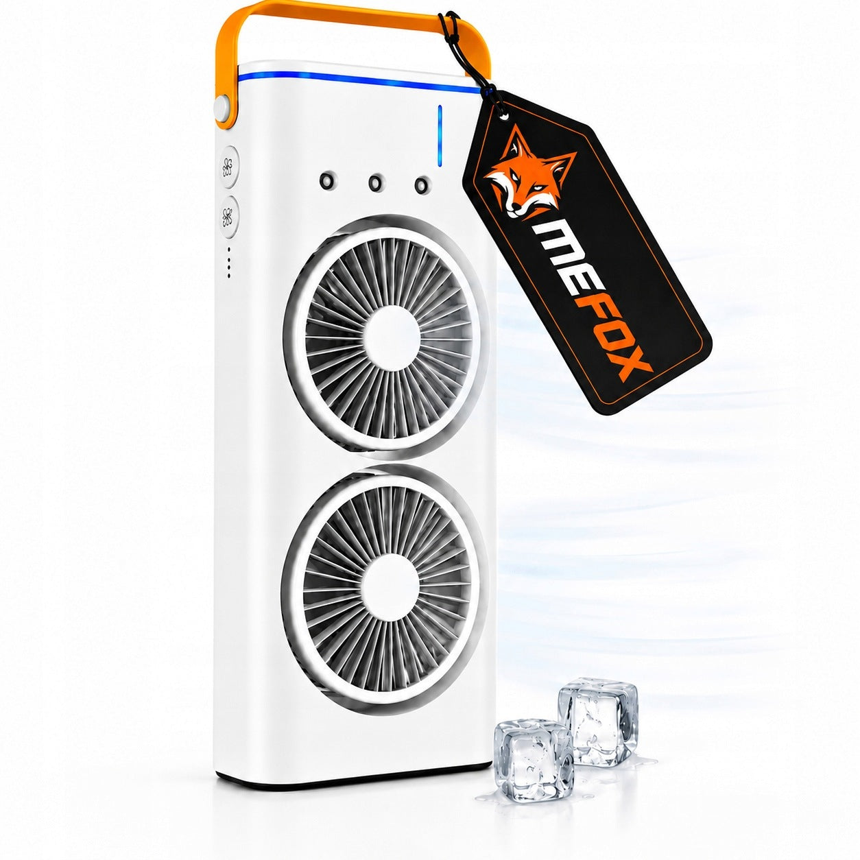 AIR CONDITIONER DOUBLE FAN WITH WATER TANK 280 ML WITH REMOTE CONTROL