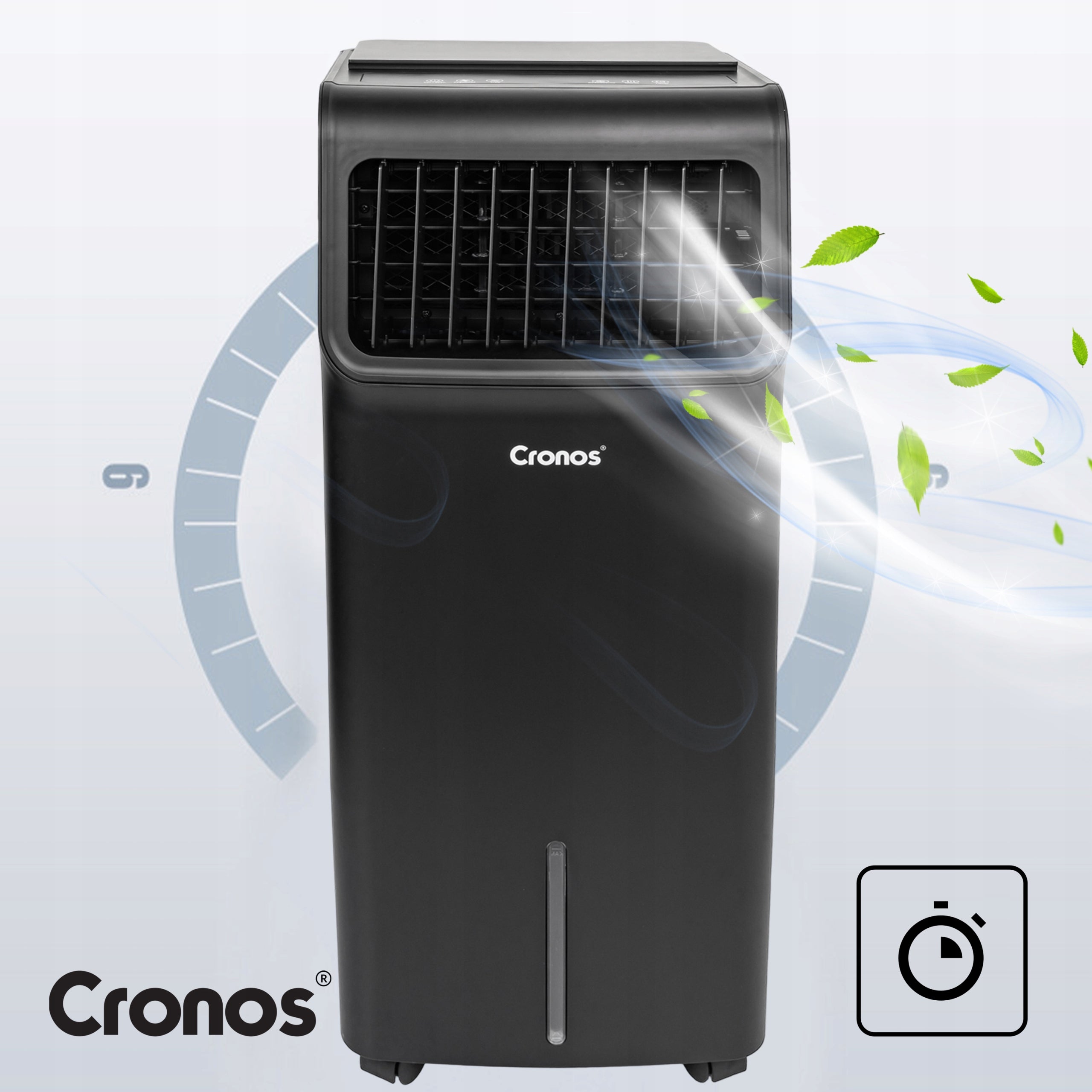 AIR CONDITIONER FAN PORTABLE 18L IONIZATION 4in1 + REMOTE CONTROL CARTRIDGES Dominant color black