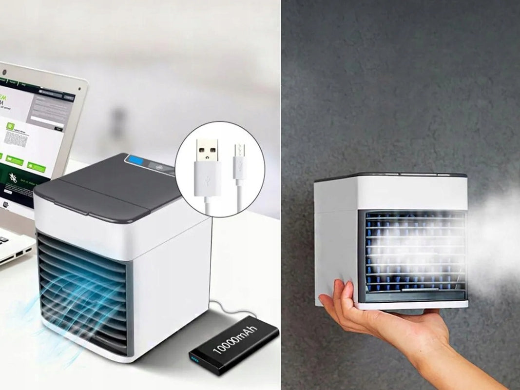 AIR CONDITIONER PORTABLE WATER ICE AIR CONDITIONER DESK USB PURIFIER 3IN1 Packaging status original