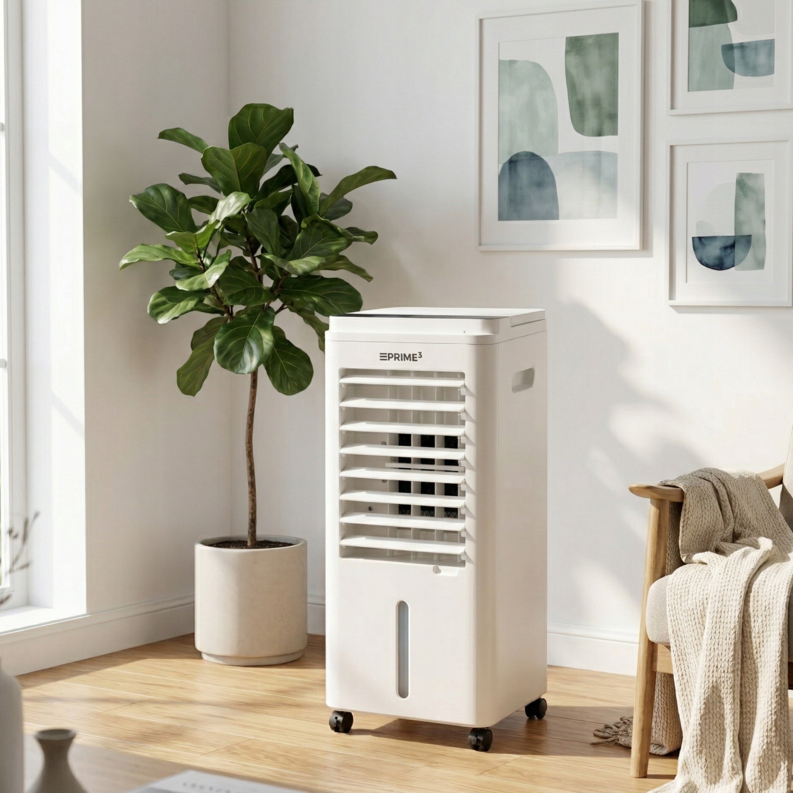 AIR CONDITIONER Portable Water PRIME3 Ionization 5L Powerful 65W QUIET Humidifier Dominant color white