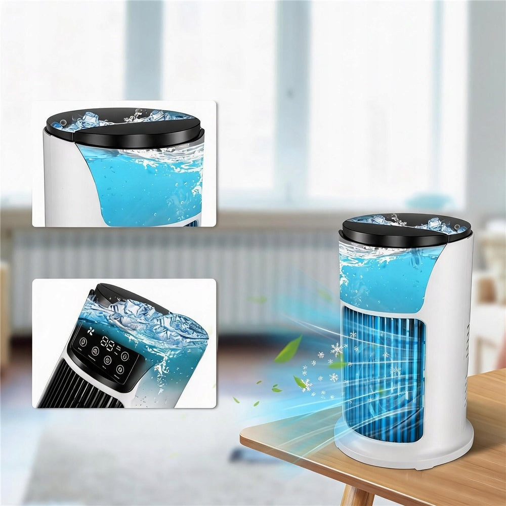 AIR CONDITIONER USB 300ML 6 GEARS FAN HUMIDIFIER WITH TIMER LED FUNCTION Brand no brand