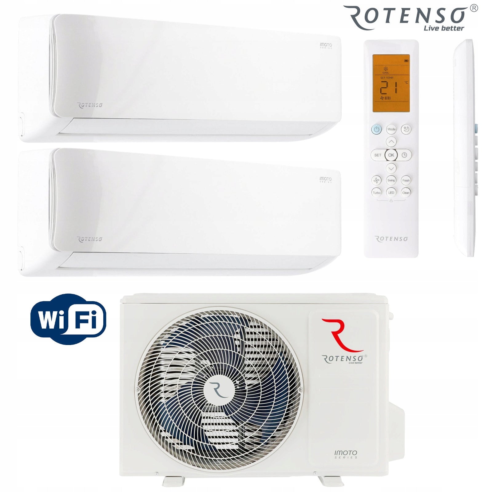 AIR CONDITIONING MULTI SPLIT 2:1 Rotenso IMOTO 2 x 2.6 kW