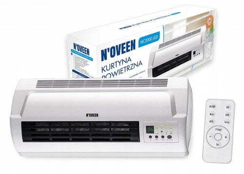 AIR CURTAIN FAN ELECTRIC WALL HEATER NOVEEN 2000W Kind with electric heater