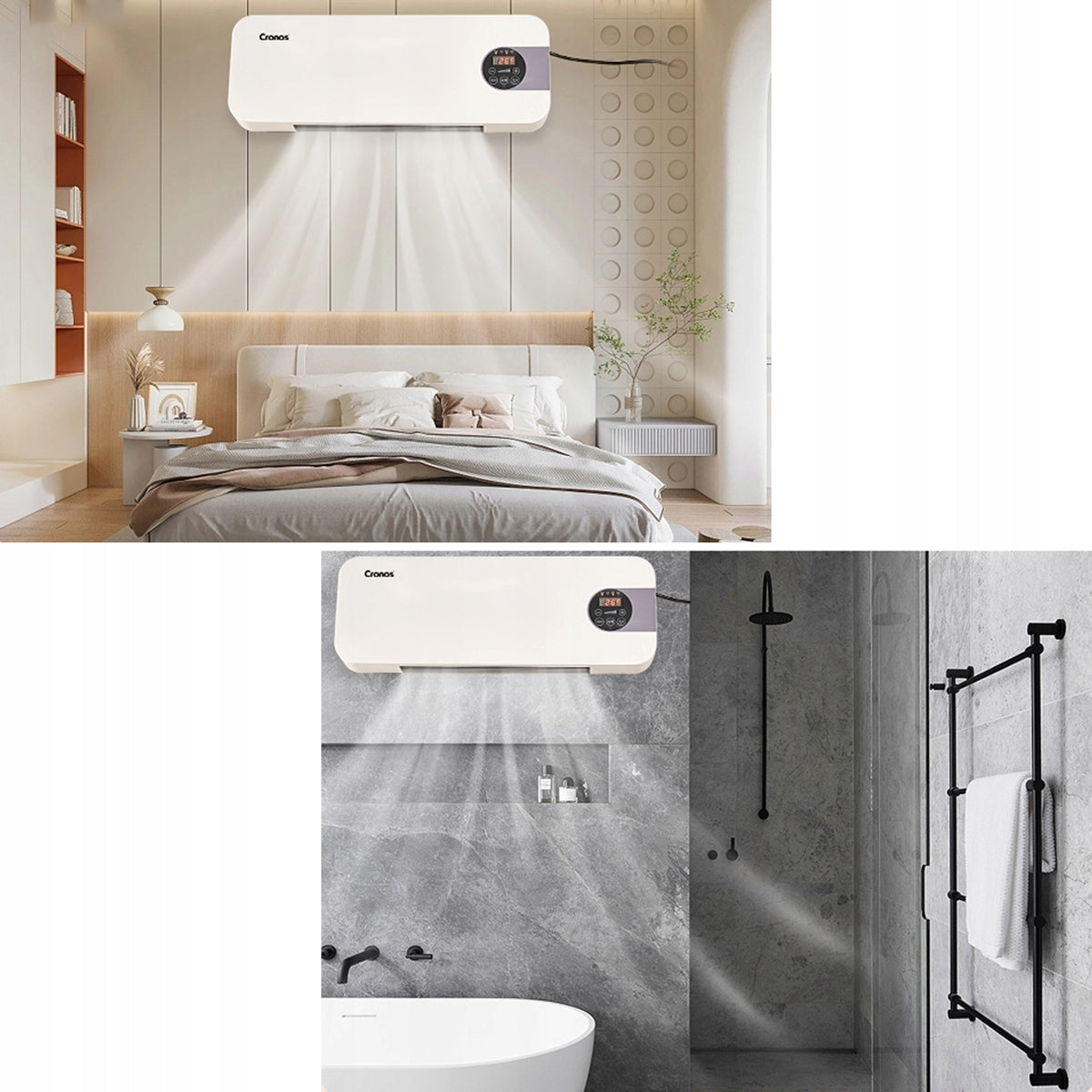 AIR CURTAIN FAN HEATER OVER DOOR WINDOW 1500W + REMOTE CONTROL Additional information remote control included