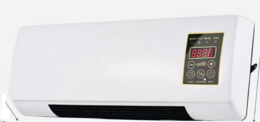 AIR CURTAIN FAN HEATER OVER DOOR WINDOW 1800W + REMOTE CONTROL Kind with electric heater