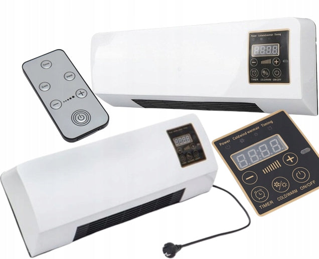 AIR CURTAIN FAN HEATER OVER DOOR WINDOW 1800W + REMOTE CONTROL