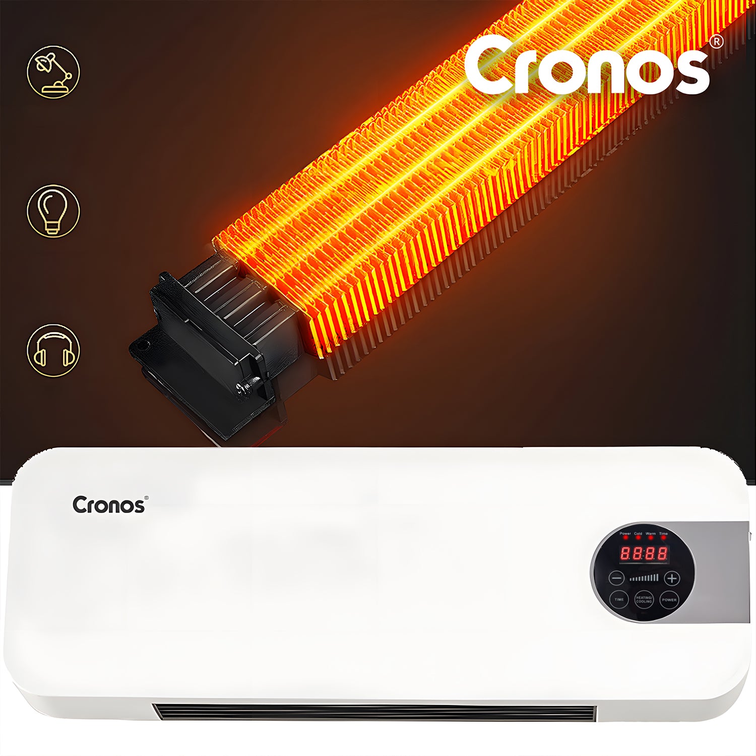 AIR CURTAIN FAN HEATER OVER DOOR WINDOW 2000W + REMOTE CONTROL Brand Cronos