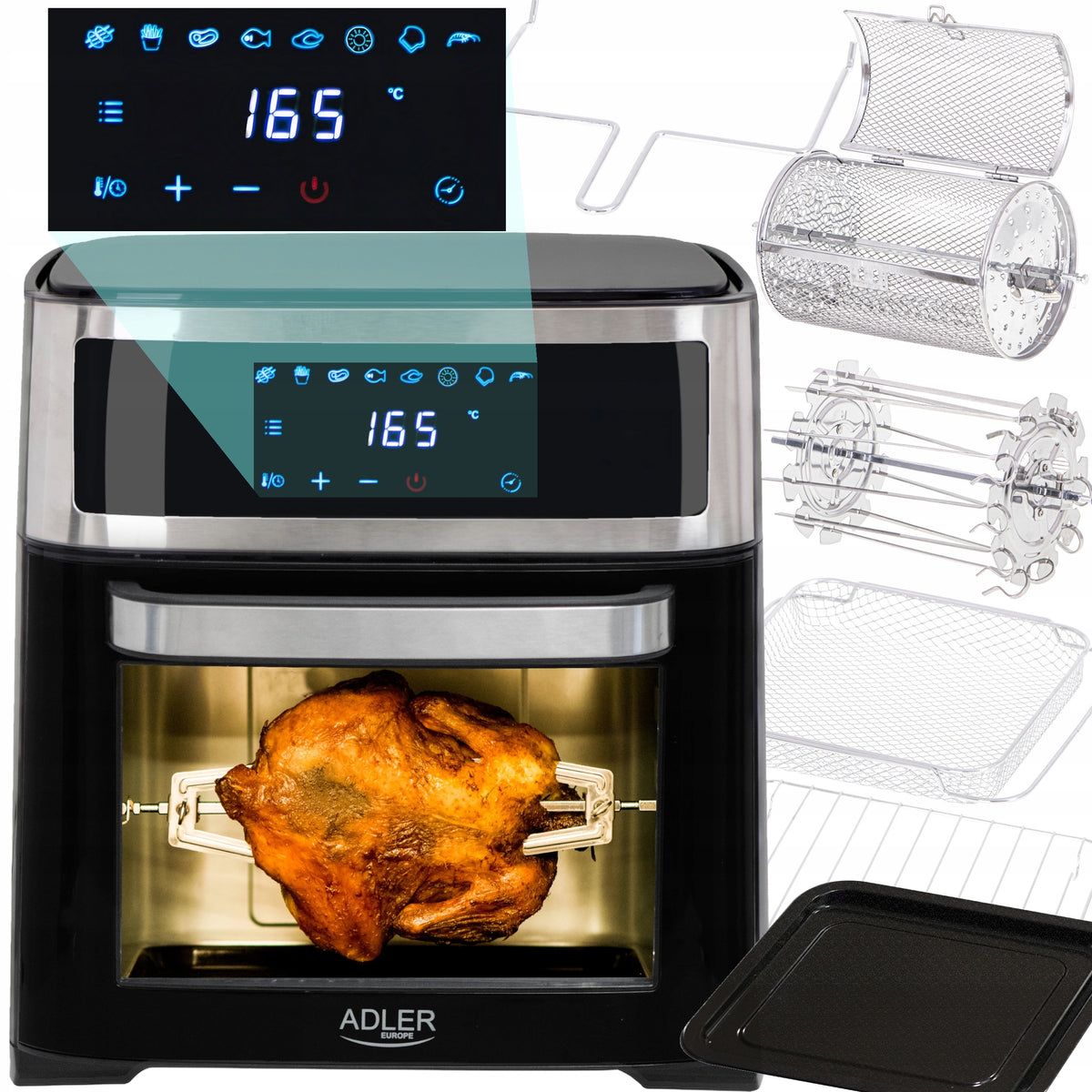 AIR FRYER FAT FREE MINI ELECTRIC OVEN 2500W VARIOUS CONVECTION