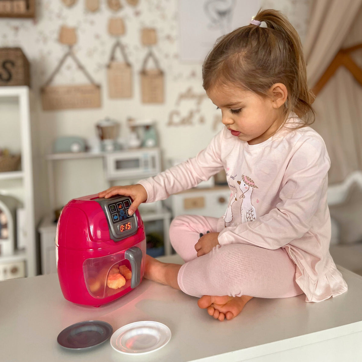 AIR FRYER KITCHEN COOKING OVEN SOUND LIGHT WOOPIE Kid's age 3+ years