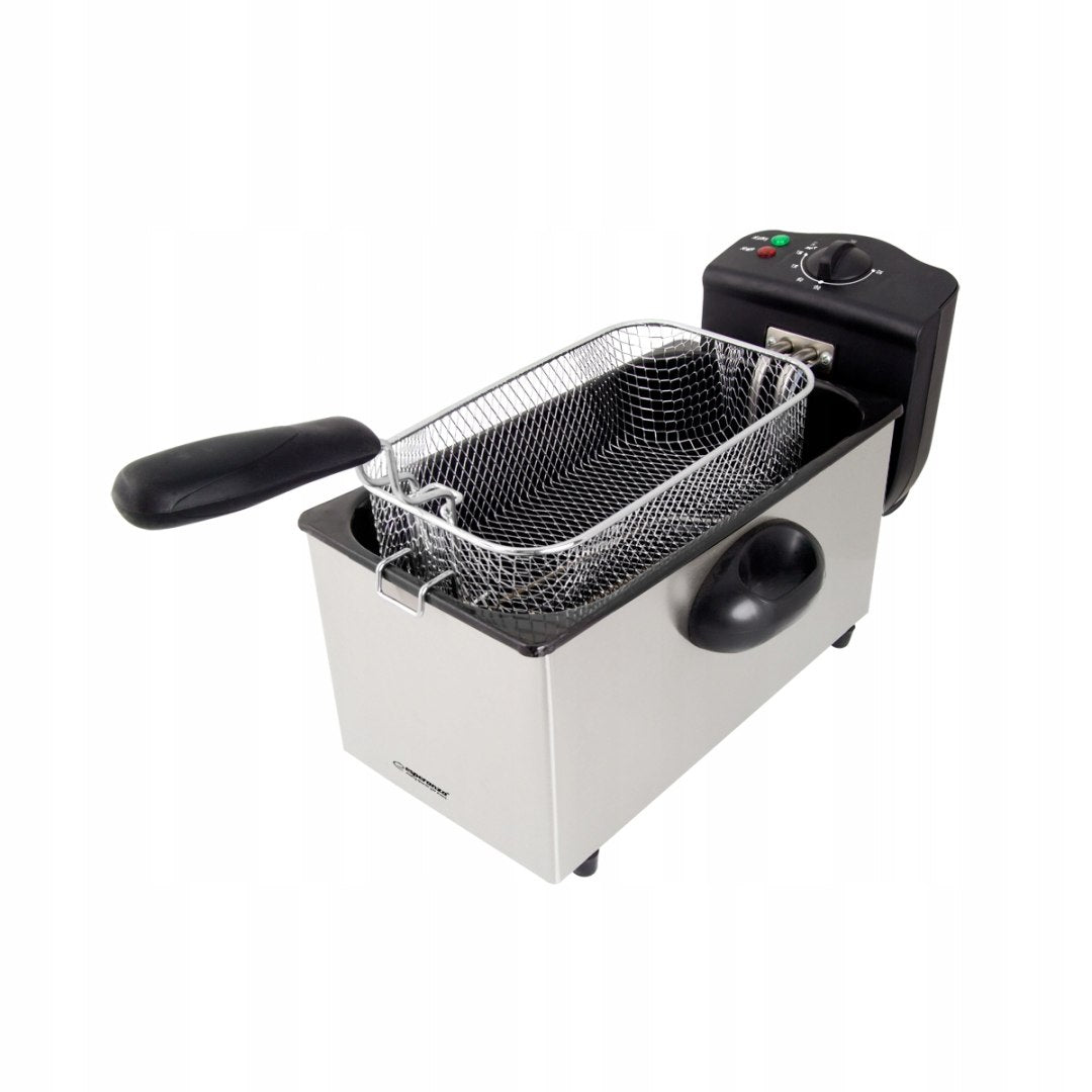 AIR FRYER LARGE OIL STAINLESS STEEL 2000W STRONG XXL 3L Packaging status original