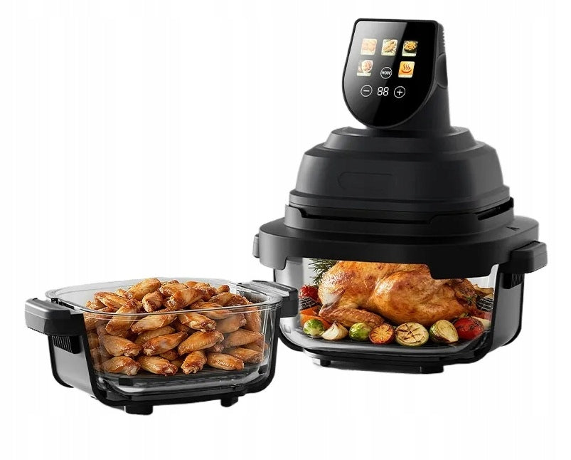 AIR FRYER NON-FAT AIR FRYER GLASS SMART TOUCH SCREEN 4L Model AIR FRYER SZKLANY
