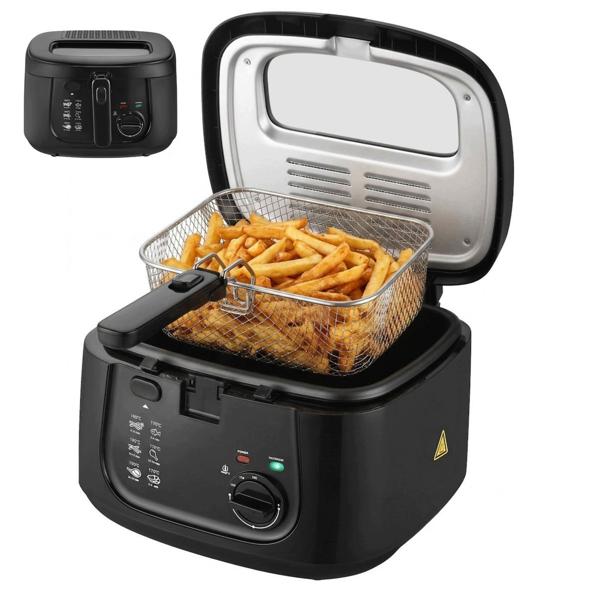 AIR FRYER TRADITIONAL AIR FRYER STRONG COMPACT FAT 2,5 L 1950W Packaging status original