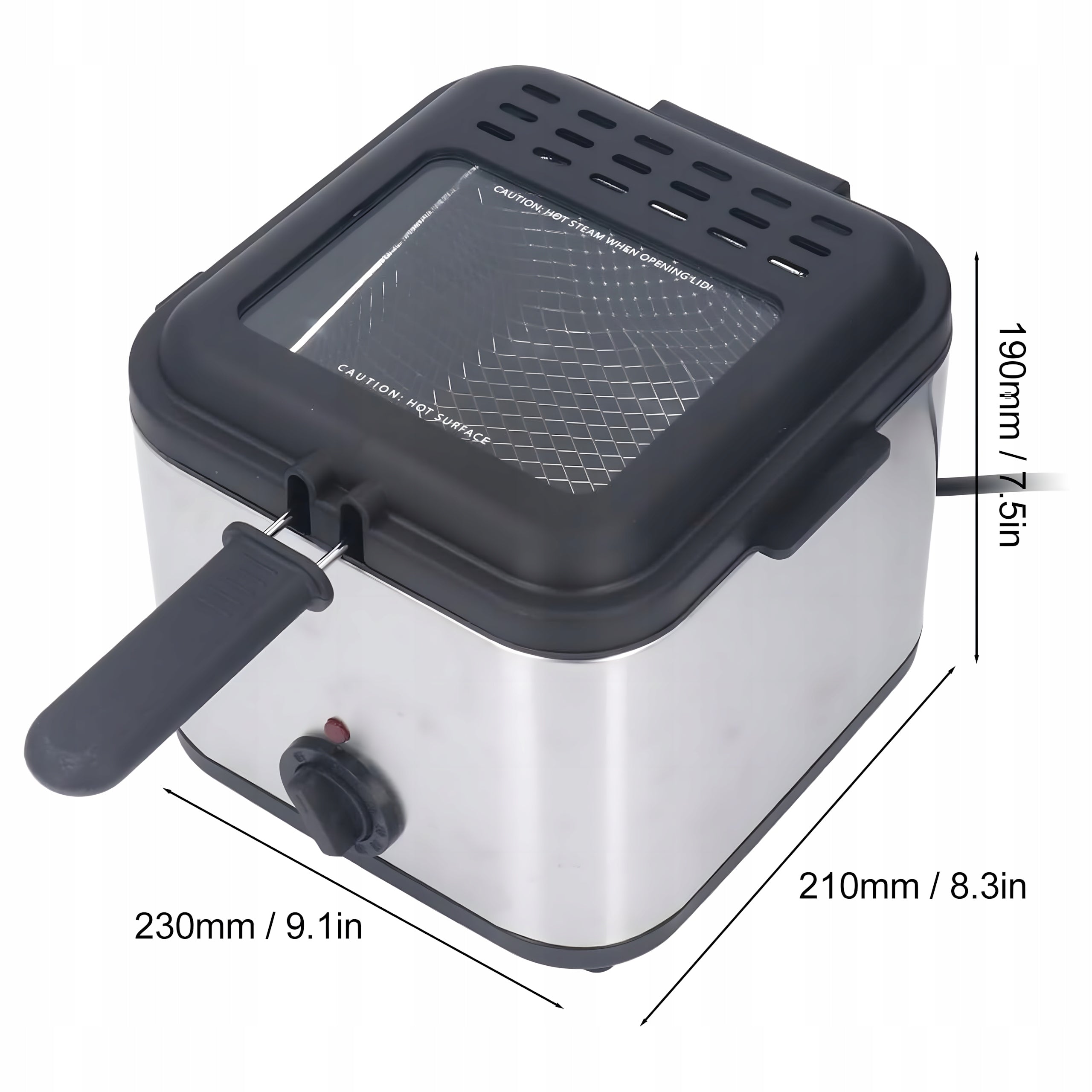 AIR FRYER TRADITIONAL FAT OIL FRYER 2,5 L FOR FISH FRIES Brand no brand