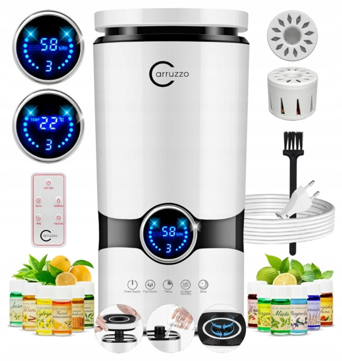 AIR HUMIDIFIER AUTOMATIC + AROMATHERAPY 3in1 +12 OILS FILTER PILOT